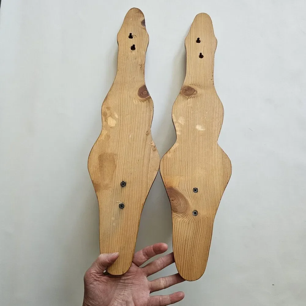 Pair of Large Rustic Wooden Wall Sconce 23